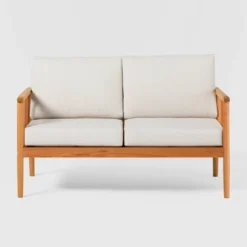 Saracina Home Modern Boho Eucalyptus Spindle Outdoor Bench With Cushions -Furniture Store GUEST 014d5d36 2aa9 45c1 b889 0f7a16cdea5e