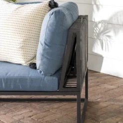 Outdoor Modern Modular Patio Corner Chair Blue - Saracina Home -Furniture Store GUEST 01803e70 39c7 446a afd7 2c1632e80fd9