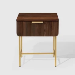 Modern Reeded 1 Drawer Side Table - Saracina Home 17 Modern Reeded 1 Drawer Side Table - Saracina Home -Furniture Store GUEST 0450f360 3922 4f26 be06 6b3174d6d3e0