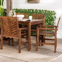 7pc Slatted Chevron Acacia Patio Dining Set - Saracina Home 17 7pc Slatted Chevron Acacia Patio Dining Set - Saracina Home -Furniture Store GUEST 0739b11c 311d 443b 9be9 5f58fdbea9ef