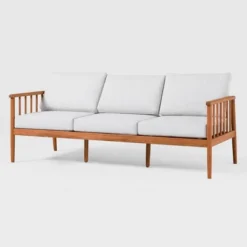 Saracina Home Modern Boho Eucalyptus Outdoor Spindle Sofa With Cushions -Furniture Store GUEST 07b63e12 cb07 408e a945 45c4d739af90