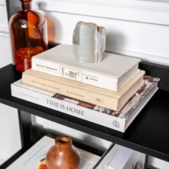 55" Thatcher Transitional Wood 4 Shelf Ladder Bookshelf - Saracina Home 18 55" Thatcher Transitional Wood 4 Shelf Ladder Bookshelf - Saracina Home -Furniture Store GUEST 0a4e520c 0476 4813 9a5f 6ff535eae341