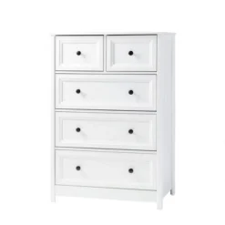 Farmhouse 5 Drawer Grooved Tall Storage Dresser White - Saracina Home 18 Farmhouse 5 Drawer Grooved Tall Storage Dresser White - Saracina Home -Furniture Store GUEST 0b48f0f1 cf3b 47d7 a233 d6b779cc8029