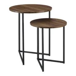2pc Glam V Leg Nesting Side Tables - Saracina Home -Furniture Store GUEST 0c4cc44a a3e1 4282 9e14 71fce2804a0c