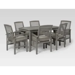 Ravenscroft 7pc Acacia Wood Patio Dining Set - Saracina Home 21 Ravenscroft 7pc Acacia Wood Patio Dining Set - Saracina Home -Furniture Store GUEST 0e6514b4 b256 4594 a76d cf4a835a49e8
