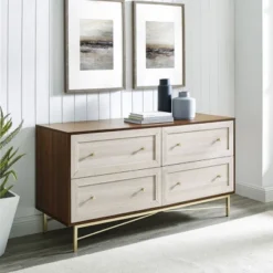 Jones Horizontal Modern 4 Drawer Dresser - Saracina Home -Furniture Store GUEST 0e662110 9fc6 4d26 8576 3235ab905217