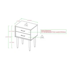 Ora Mid-Century Modern 2 Drawer Nightstand - Saracina Home -Furniture Store GUEST 0f2c4eed c328 4dce a1f5 9d198fc17d54