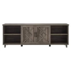 Whitton Modern Transitional Geometric 2 Door TV Stand For TVs Up To 80" - Saracina Home -Furniture Store GUEST 106dc007 6ac2 4f01 bef7 4152e83744e1