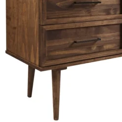 58" Modern Boho Solid Pine Wood Closed Storage Sideboard Brown - Saracina Home -Furniture Store GUEST 10717fac 0b66 4d3f 82a1 db968d2804ac