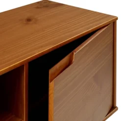 Solid Wood Mid-Century Modern TV Stand For TVs Up To 80" - Saracina Home -Furniture Store GUEST 1230d599 1ffc 49f5 88b2 9c14434896a7