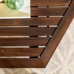 Saybrook Modern Metal And Wood Patio Hexagon Coffee Table - Dark Brown - Saracina Home -Furniture Store GUEST 1575244a 2b24 47f2 aec6 97e7b0aa7cc9