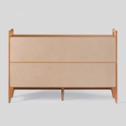 Mid-Century Modern Solid Wood Paneled 6 Drawer Dresser - Saracina Home -Furniture Store GUEST 19a4426e 2b8a 46eb b618 4463c8133a73