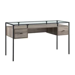 Lamvia Contemporary 2 Tier Glass Top Desk - Saracina Home -Furniture Store GUEST 19a7252b 2989 4a0c 8d84 a24484b81013