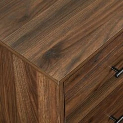 Sana Modern Triple Storage TV Stand For TVs Up To 80" Dark Walnut - Saracina Home -Furniture Store GUEST 1aaee79e 19f9 4ed2 8ca6 aac7069e046b