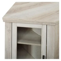 Glass Door Electric Fireplace Corner TV Stand For TVs Up To 50" - Saracina Home -Furniture Store GUEST 1b7e0d7a 4b29 4438 8704 0ca3c4d098bb