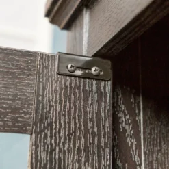 Modern 2 Glass Door Corner TV Stand For TVs Up To 50" Black - Saracina Home -Furniture Store GUEST 22ba1edf 31ae 49ab beed b939bd6668b9