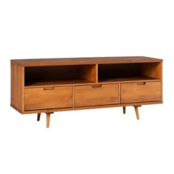 Cara Mid-Century Modern 3 Drawer TV Stand For TVs Up To 65" - Saracina Home -Furniture Store GUEST 241ada7f b656 42b7 bb94 c1208b3efb6f