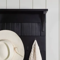 Waylon Rustic Farmhouse Solid Wood Tall Hall Tree - Saracina Home -Furniture Store GUEST 2718a5c6 1436 4286 89ab b0cc11d7220a