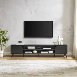 Mid-Century Modern Wide Storage TV Stand For TVs Up To 90" - Saracina Home -Furniture Store GUEST 27fb03d5 403a 4ecc 9cc6 22626515827c