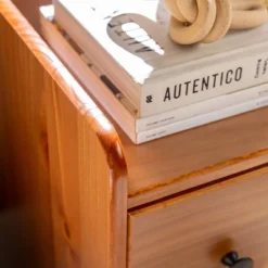 Katie Transitional Tray Top 1 Drawer Solid Wood Nightstand Caramel - Saracina Home 27 Katie Transitional Tray Top 1 Drawer Solid Wood Nightstand Caramel - Saracina Home -Furniture Store GUEST 28260c3a aaa5 4c99 b79d 239df753c046