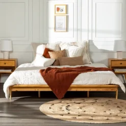 Boho Solid Wood King Platform Bed - Saracina Home -Furniture Store GUEST 2b484637 caef 4c2f a8ec f88e052c940c