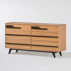 Modern 6 Drawer Double Dresser With Long Handles - Saracina Home 25 Modern 6 Drawer Double Dresser With Long Handles - Saracina Home -Furniture Store GUEST 2c694bce 393f 4fa1 b755 97ada237d15a