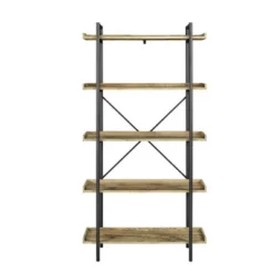 68" 5 Tray Shelf Urban Pipe X Back Bookshelf - Saracina Home -Furniture Store GUEST 2cbd23e1 fd4e 4f90 8501 19a0b1d03ecd