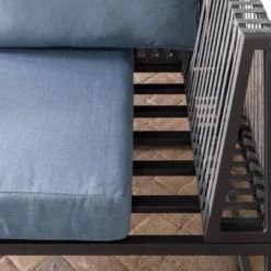 Outdoor Modern Modular Patio Corner Chair Blue - Saracina Home -Furniture Store GUEST 2cf53490 552a 46bc b1af 99fc7e20d9db