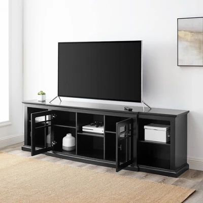 Transitional 2 Window Pane Door TV Stand For TVs Up To 85" - Saracina Home 5 Transitional 2 Window Pane Door TV Stand For TVs Up To 85" - Saracina Home - Image 5