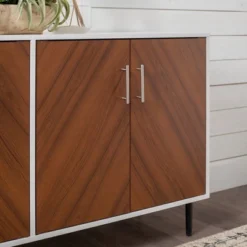 Angelo Modern Bookmatch 4 Door Sideboard - Saracina Home -Furniture Store GUEST 2f3fab52 74e7 46cc 9c08 6db3c9f32ac5