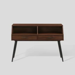 Modern 2 Drawer Angled Console Table - Saracina Home -Furniture Store GUEST 2ff3ec3a 0938 42fb a3a0 f338917c7e08