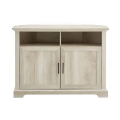 Grooved Door Corner TV Stand For TVs Up To 45" - Saracina Home -Furniture Store GUEST 3313742c eb60 460f bd14 7a98b04aa345