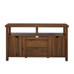 Modern Farmhouse Highboy Double Grooved Door TV Stand For TVs Up To 65" - Saracina Home -Furniture Store GUEST 33eabb5f 729c 4fe2 a45b 0dd9a4b8651d
