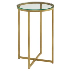 Vivian Glam X Leg Round Side Table - Saracina Home -Furniture Store GUEST 34368b3d aadb 449a b5a0 9d43fa43d7bc