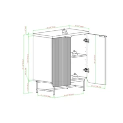 Modern 2 Door Reeded Accent Cabinet - Saracina Home -Furniture Store GUEST 3574aac0 7ffb 495c 828c c308272b10ed