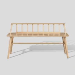 Transitional Low-Back Spindle Entryway Bench - Saracina Home -Furniture Store GUEST 367340e7 8daf 4aa5 ae9a f160a510b920