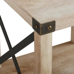 Set Of 2 Sophie Rustic Farmhouse X Frame Side Tables - Saracina Home -Furniture Store GUEST 384841a6 6457 4b3c 8b28 0bfc3c51f790