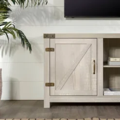 Clarabelle Farmhouse Barn Door TV Stand For TVs Up To 60" - Saracina Home -Furniture Store GUEST 39aa44c8 e9b9 4638 81f3 4f240974545e