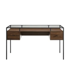 Lamvia Contemporary 2 Tier Glass Top Desk - Saracina Home -Furniture Store GUEST 3b3bf1ec 533f 40ff b8e9 31a732728310