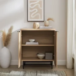 Modern 2 Door Reeded Accent Cabinet - Saracina Home -Furniture Store GUEST 3d4c8dbe 1047 4d3e 9f07 5afbcaf78c3c