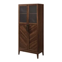 68" Boho Modern Tall Storage Wood Cabinet - Saracina Home -Furniture Store GUEST 3ece700f 9254 4aa9 9ef6 bd393a80cff3