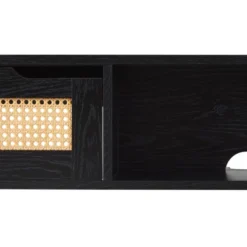 Modern Boho Floating TV Stand For TVs Up To 65" With Rattan Doors - Saracina Home -Furniture Store GUEST 3f514002 3be2 4af5 9948 88532339756b