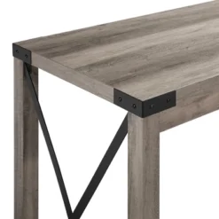 Rustic Farmhouse Metal X Kitchen Island With Shelves - Saracina Home -Furniture Store GUEST 3fe2d13b c5b6 4af0 aab6 aa1f6d0f48cb