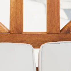 Acacia Wood X-Back Love Seat With Cushions Brown - Saracina Home -Furniture Store GUEST 4011e201 dc2b 4024 b82d eb79d7cfd72d