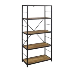 63" 4 Shelf Industrial Transitional Tall Bookshelf - Saracina Home -Furniture Store GUEST 43f6ae14 00e5 4498 b215 cdae8a95d4c2