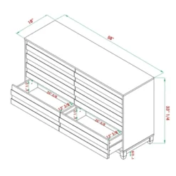 Ilya Solid Wood Modern Panel Front 6 Drawer Dresser - Saracina Home -Furniture Store GUEST 444194b5 0b39 45be 9090 0d7dbeceade2