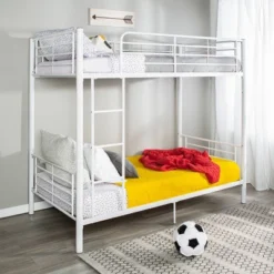 Twin Over Twin Analise Metal Bunk Bed - Saracina Home -Furniture Store GUEST 47f054be ac4e 4bc9 b720 aadd11bc6b8b