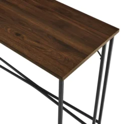Maxwell Modern Glam Simple Y Leg Writing Desk Dark Walnut - Saracina Home -Furniture Store GUEST 4858e0bf 490a 46dc a55e f2dc7d209800
