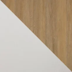 Modern 2 Door TV Stand For TVs Up To 65" Solid White/Coastal Oak/White - Saracina Home -Furniture Store GUEST 486629d9 586f 484c 8677 69ab1b449b80