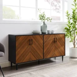Angelo Modern Bookmatch 4 Door Sideboard - Saracina Home -Furniture Store GUEST 4951d83e f2b5 4bd1 b394 cd10fc3e4c8b